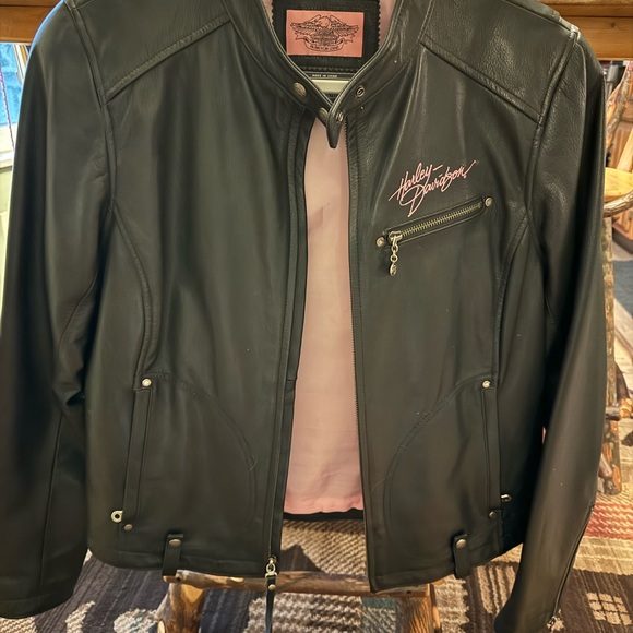 Harley-Davidson Ladies leather jacket size large - Picture 3 of 10